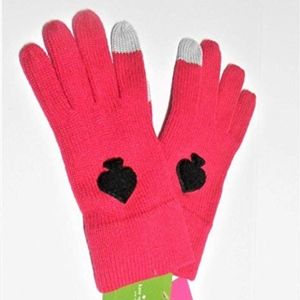 New Kate Spade Logo Hot Pink Tech Friendly Gloves